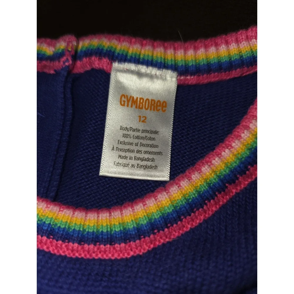 Gymboree future artist sweater dress size 12 nwt